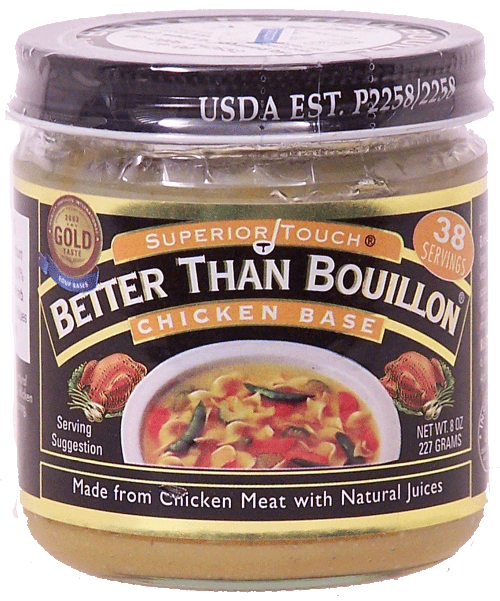 Better Than Bouillon Superior Touch chicken base made from concentrated meat with natural juices 38 servings Full-Size Picture